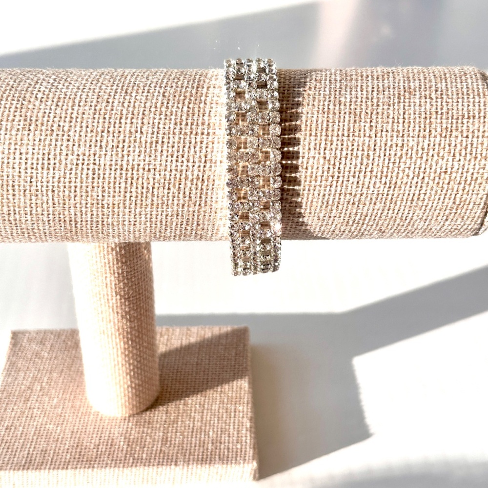 Rhinestone Bracelet | Silver-Tone - Picture 4 of 10